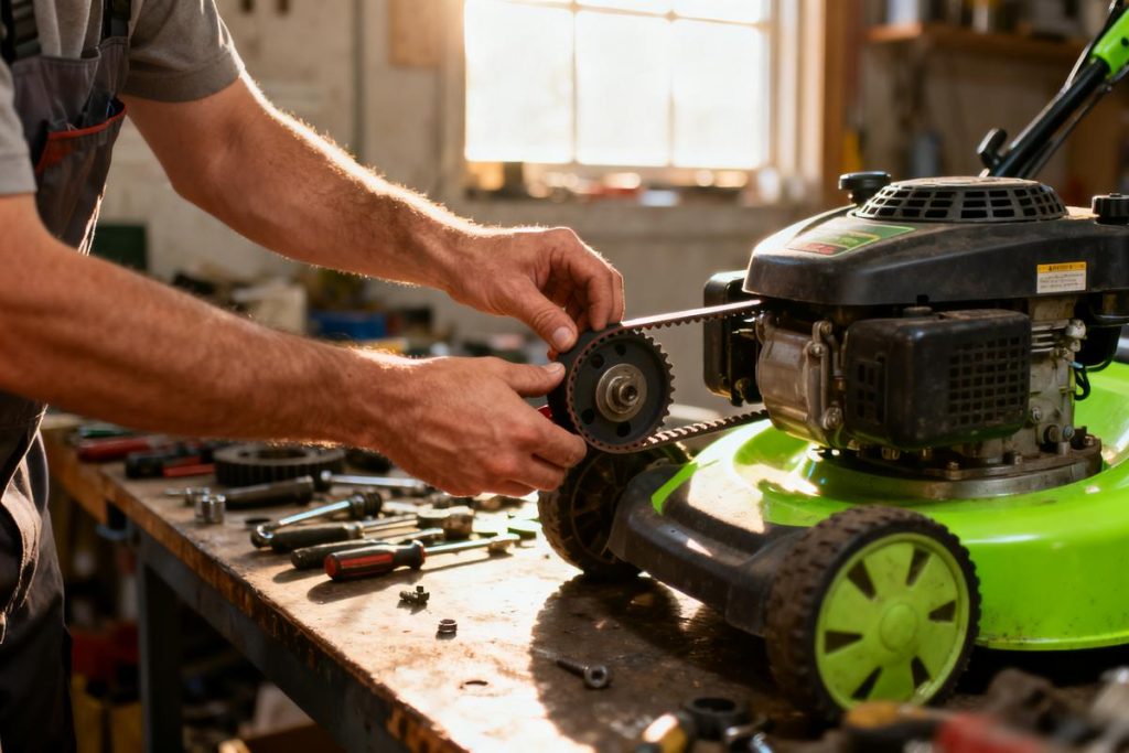 Comment remplacer courroie tracteur tondeuse Briggs et Stratton ?